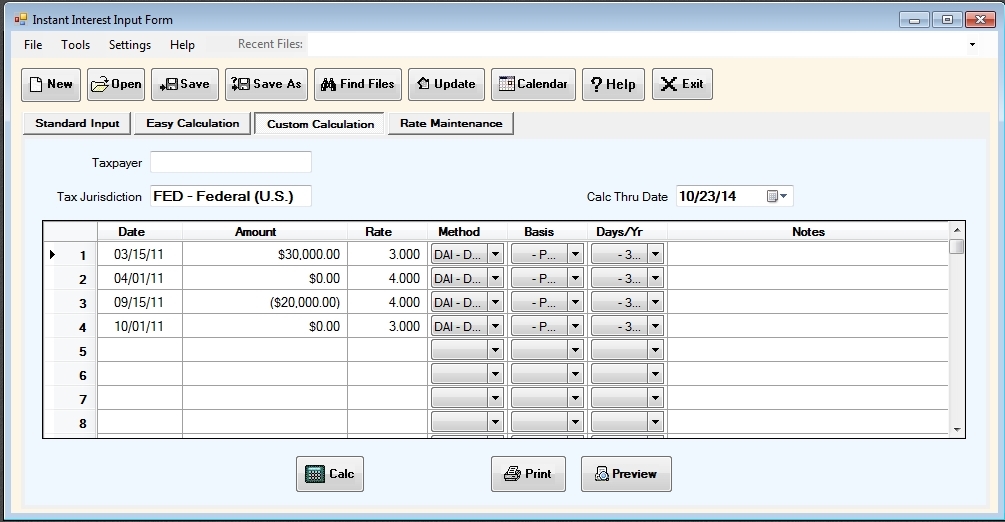 custcalc